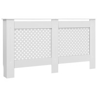 Produktbild för Elementskydd vit 152x19x81,5 cm MDF