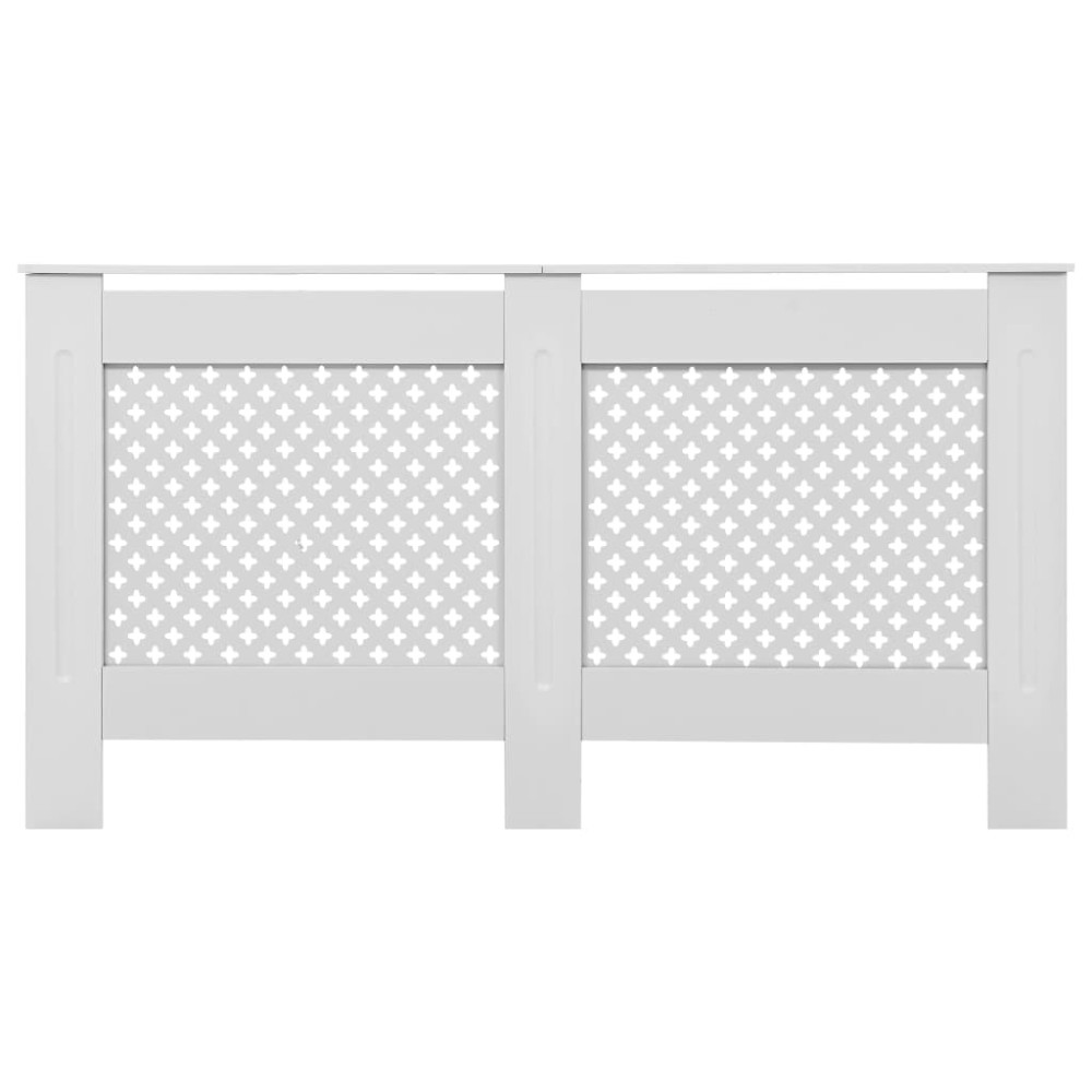 Produktbild för Elementskydd vit 152x19x81,5 cm MDF