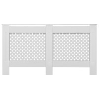 Produktbild för Elementskydd vit 152x19x81,5 cm MDF