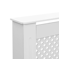 Produktbild för Elementskydd vit 152x19x81,5 cm MDF