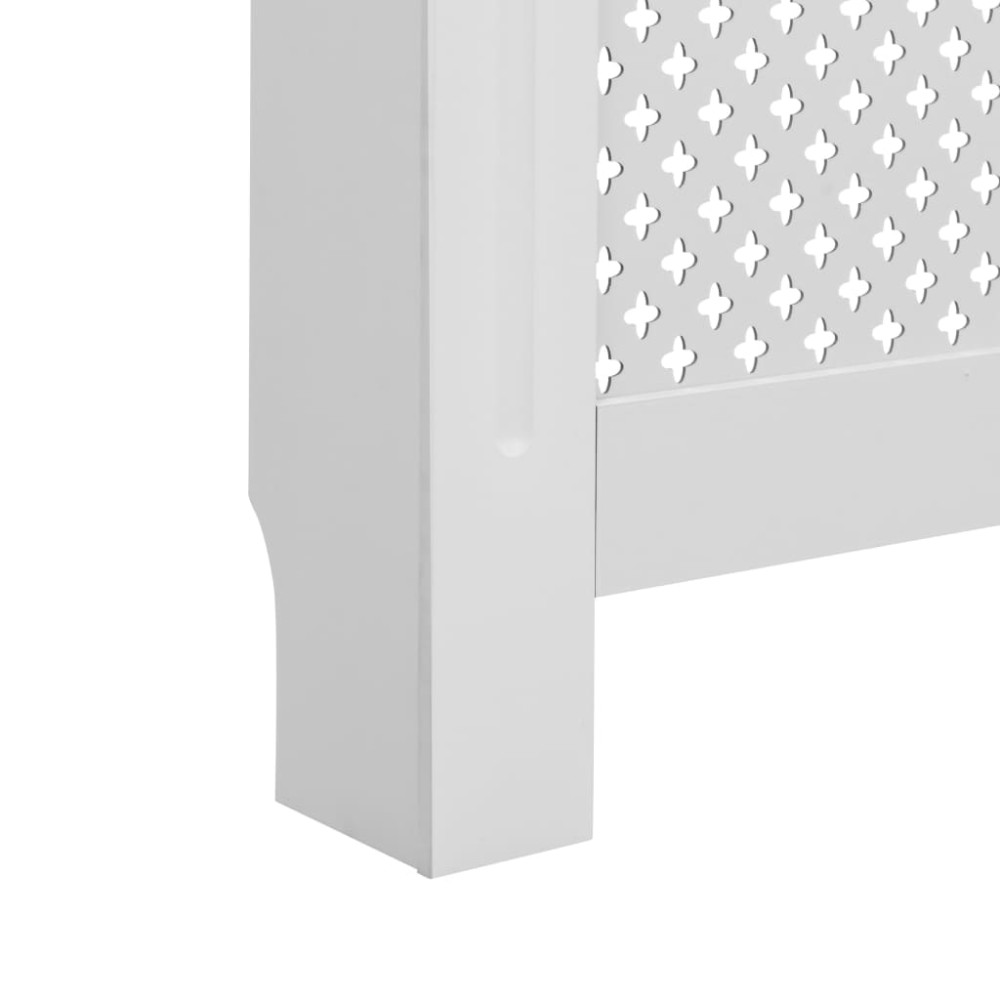 Produktbild för Elementskydd vit 152x19x81,5 cm MDF