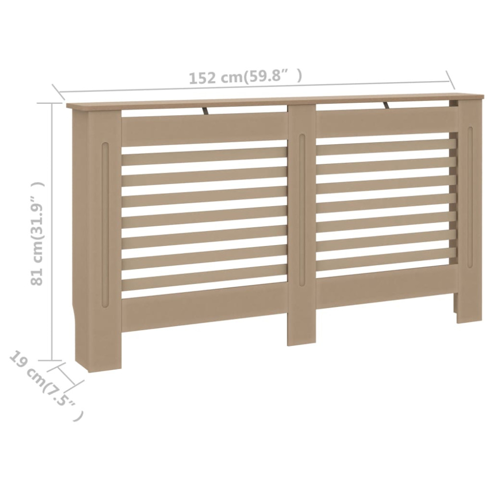 Produktbild för Elementskydd 152x19x81,5 cm MDF