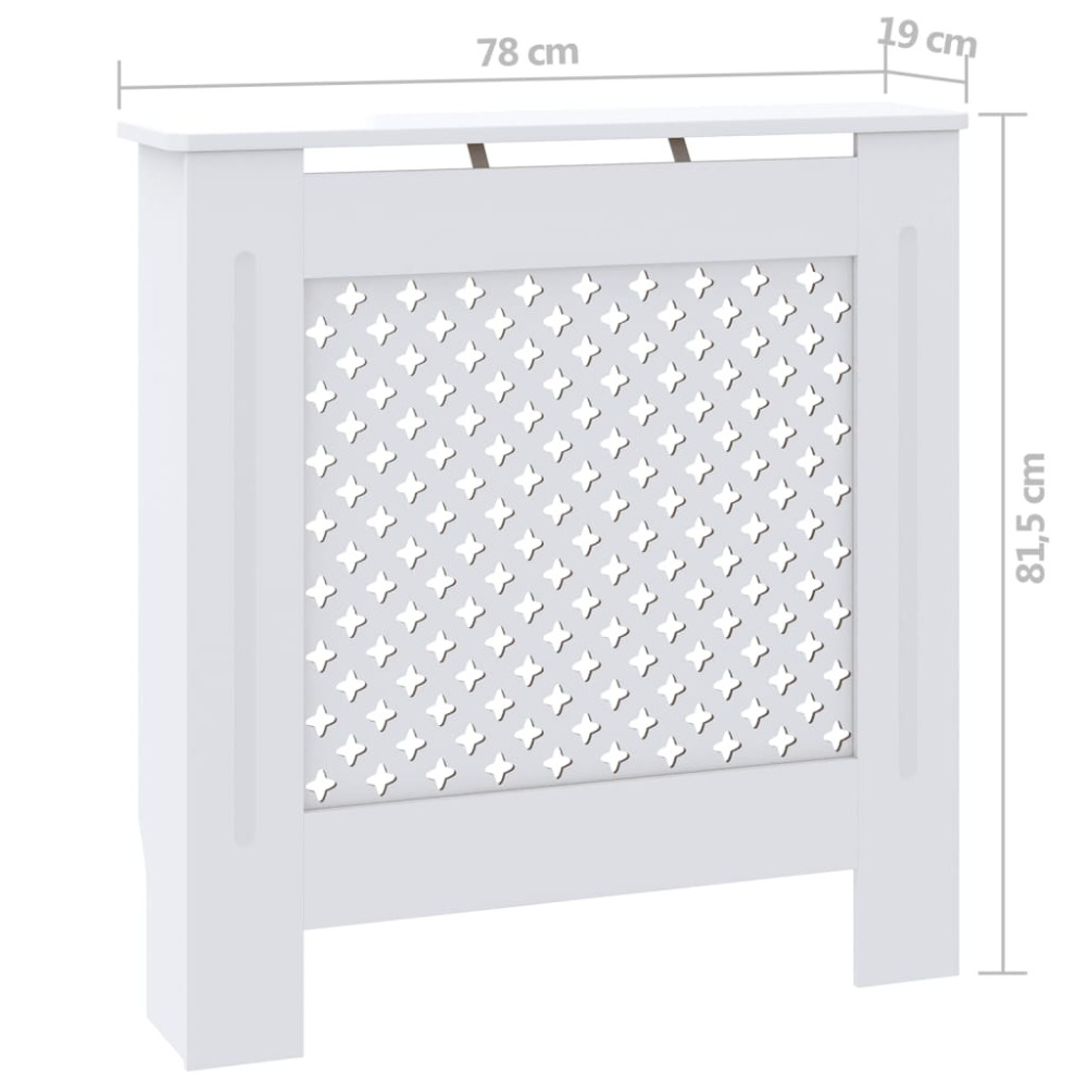 Produktbild för Elementskydd MDF vit 78 cm