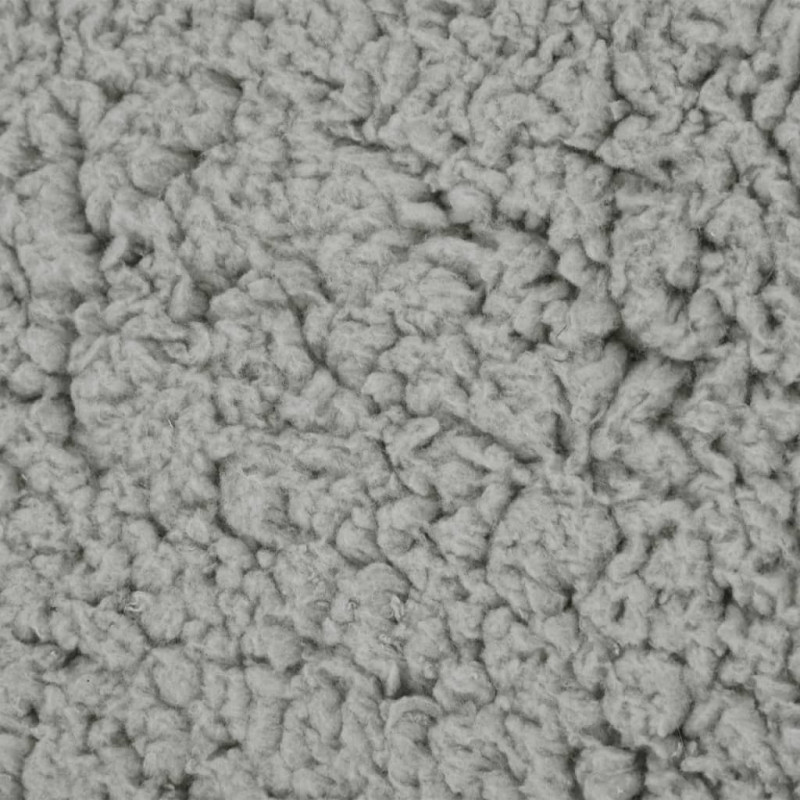 Produktbild för Ergonomisk hundmadrass 75x53 cm linnelook fleece grå