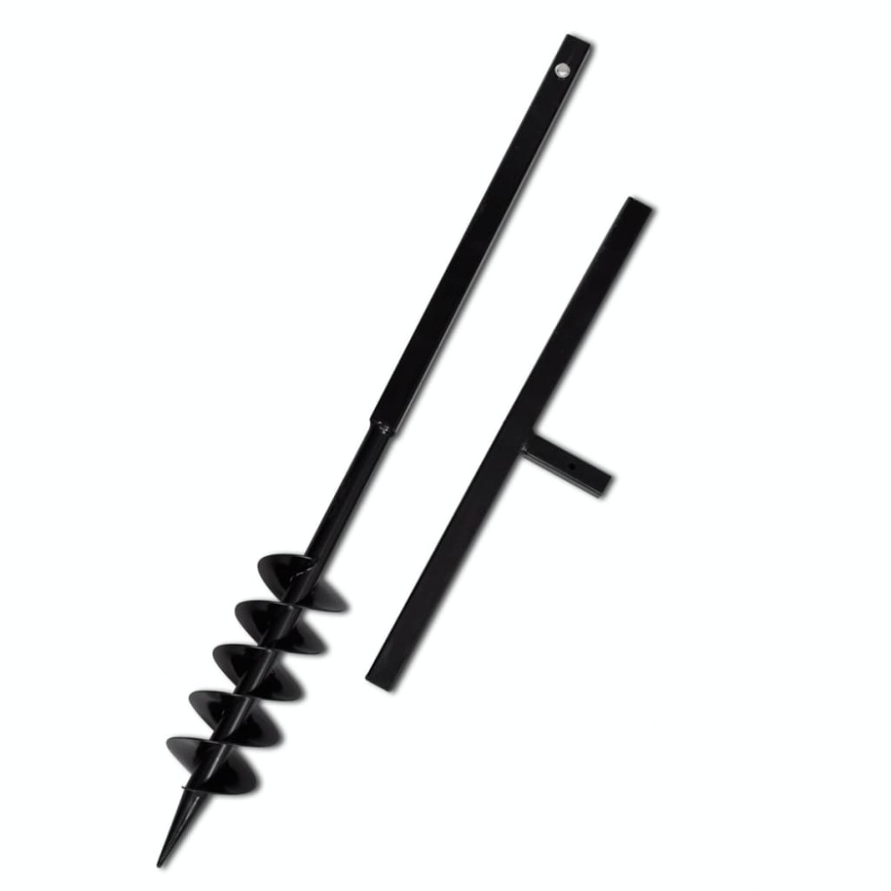 Produktbild för Jordborr 100 mm Stål inkl. förlängningsrör 9 meter