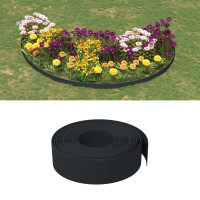 Produktbild för Rabattkant svart 10 m 15 cm polyeten