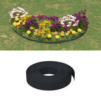 Produktbild för Rabattkant svart 10 m 10 cm polyeten