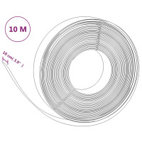 Produktbild för Rabattkant svart 10 m 10 cm polyeten