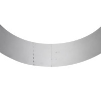Produktbild för Rabattkant 20 st 100 x 14 cm flexibel galvaniserat stål