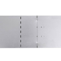 Produktbild för Rabattkanter 10 st galvaniserat stål 100x20 cm