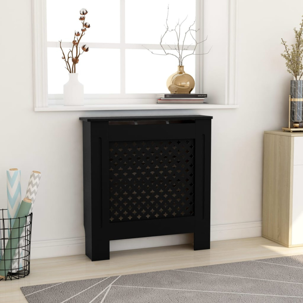 Produktbild för Elementskydd MDF svart 78 cm