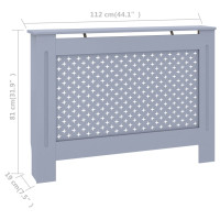 Produktbild för Elementskydd antracit 112x19x81,5 cm MDF