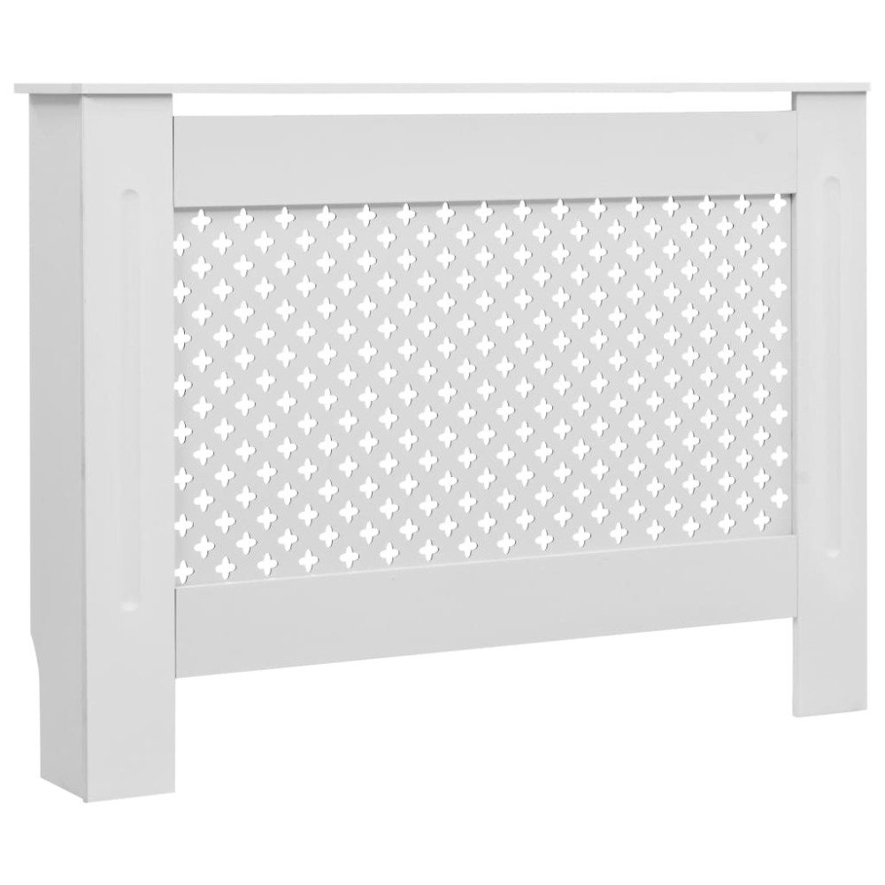 Produktbild för Elementskydd vit 112x19x81,5 cm MDF