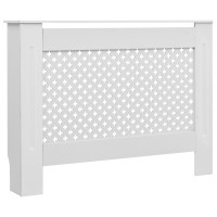 Produktbild för Elementskydd vit 112x19x81,5 cm MDF