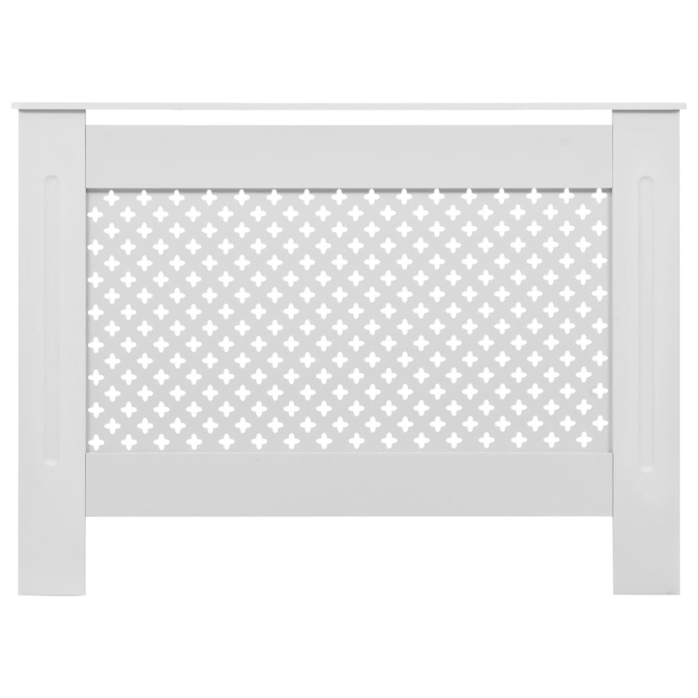 Produktbild för Elementskydd vit 112x19x81,5 cm MDF