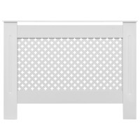 Produktbild för Elementskydd vit 112x19x81,5 cm MDF