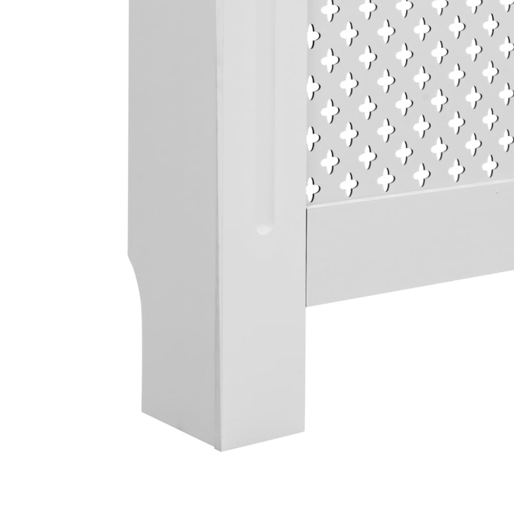 Produktbild för Elementskydd vit 112x19x81,5 cm MDF