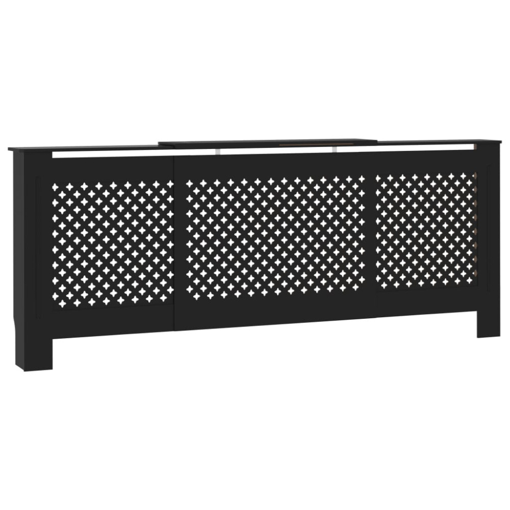 Produktbild för Elementskydd MDF svart 205 cm