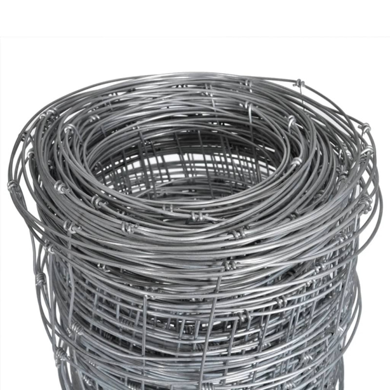 Produktbild för Fårstängsel galvaniserat stål 50x1,25 m silver