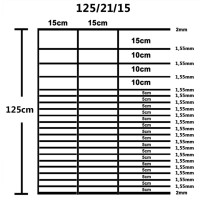 Produktbild för Fårstängsel galvaniserat stål 50x1,25 m silver