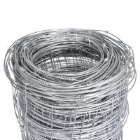 Produktbild för Fårstängsel galvaniserat stål 50x1,25 m silver