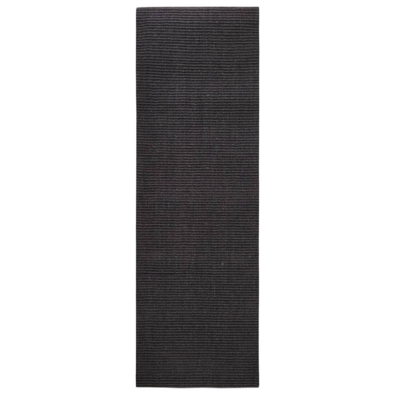 Produktbild för Sisalmatta för klösstolpe svart 80x250 cm