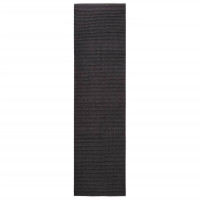 Produktbild för Sisalmatta för klösstolpe svart 80x300 cm