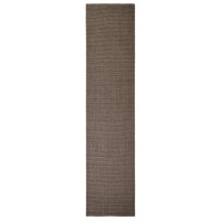 Produktbild för Sisalmatta för klösstolpe brun 80x350 cm