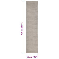 Miniatyr av produktbild för Sisalmatta för klösstolpe sandfärgad 66x300 cm
