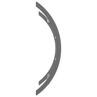 Produktbild för Handdukshängare med krokar silver 56x16x72 cm aluminium