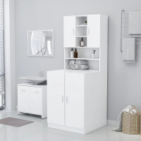 Produktbild för Tvättmaskinsskåp vit 71x71,5x91,5 cm
