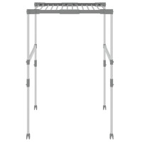 Produktbild för Torkställ 83x (50-55) x (40-85) cm aluminium