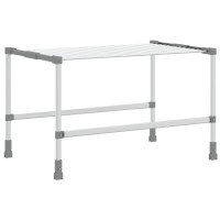 Produktbild för Torkställ 83x (50-55) x (40-85) cm aluminium
