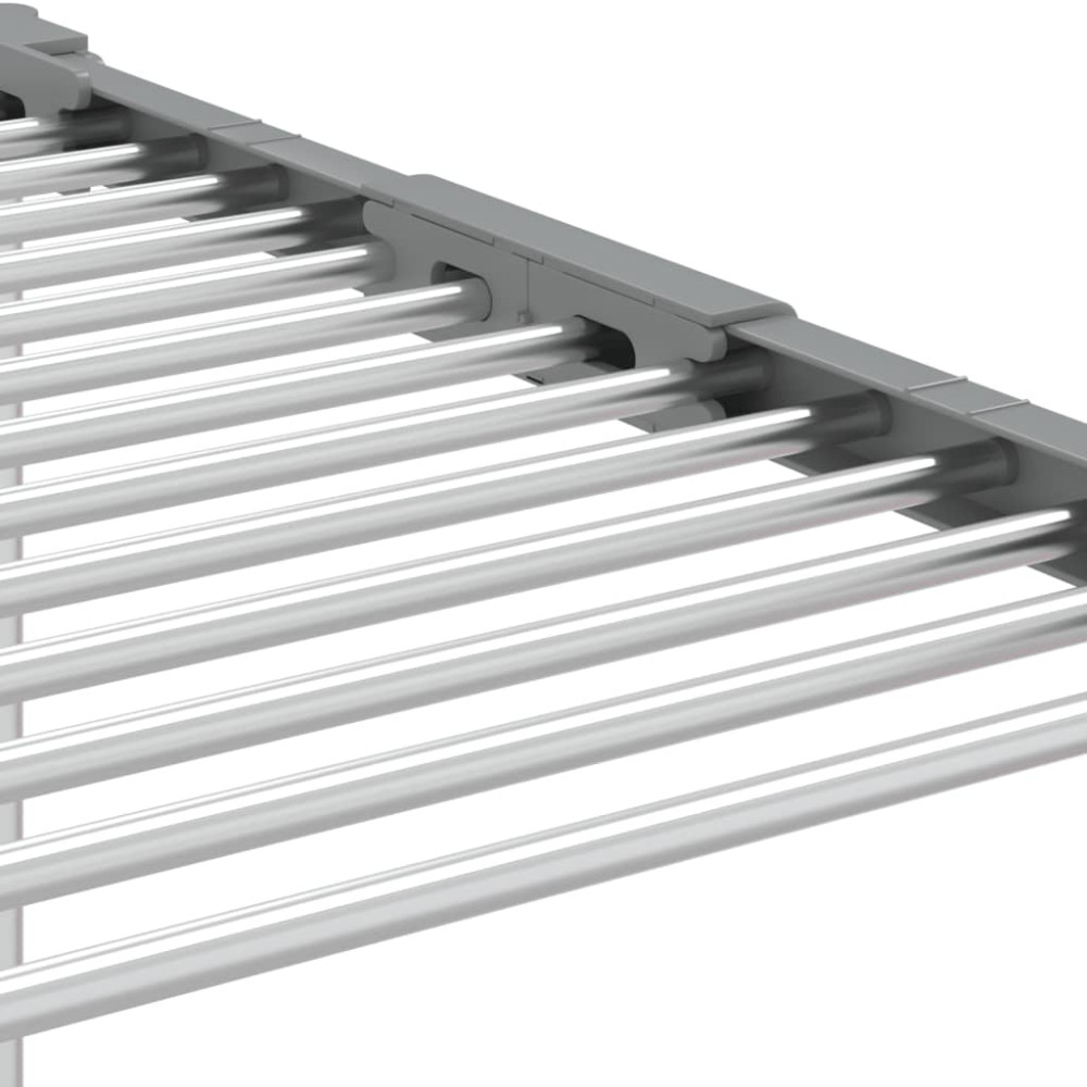 Produktbild för Torkställ 83x (50-55) x (40-85) cm aluminium