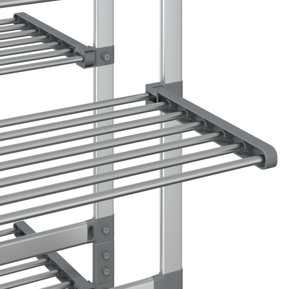 Produktbild för Torkställning på hjul 89x64x129 cm aluminium