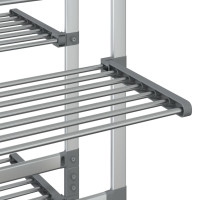 Produktbild för Torkställning på hjul 89x64x129 cm aluminium