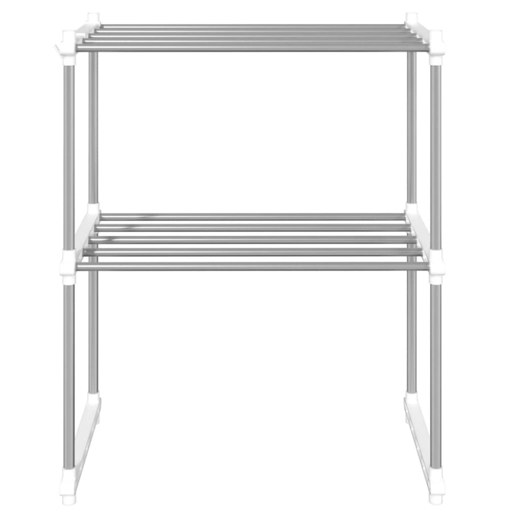 Produktbild för Mikrovågshylla vit 51x27x63 cm aluminium