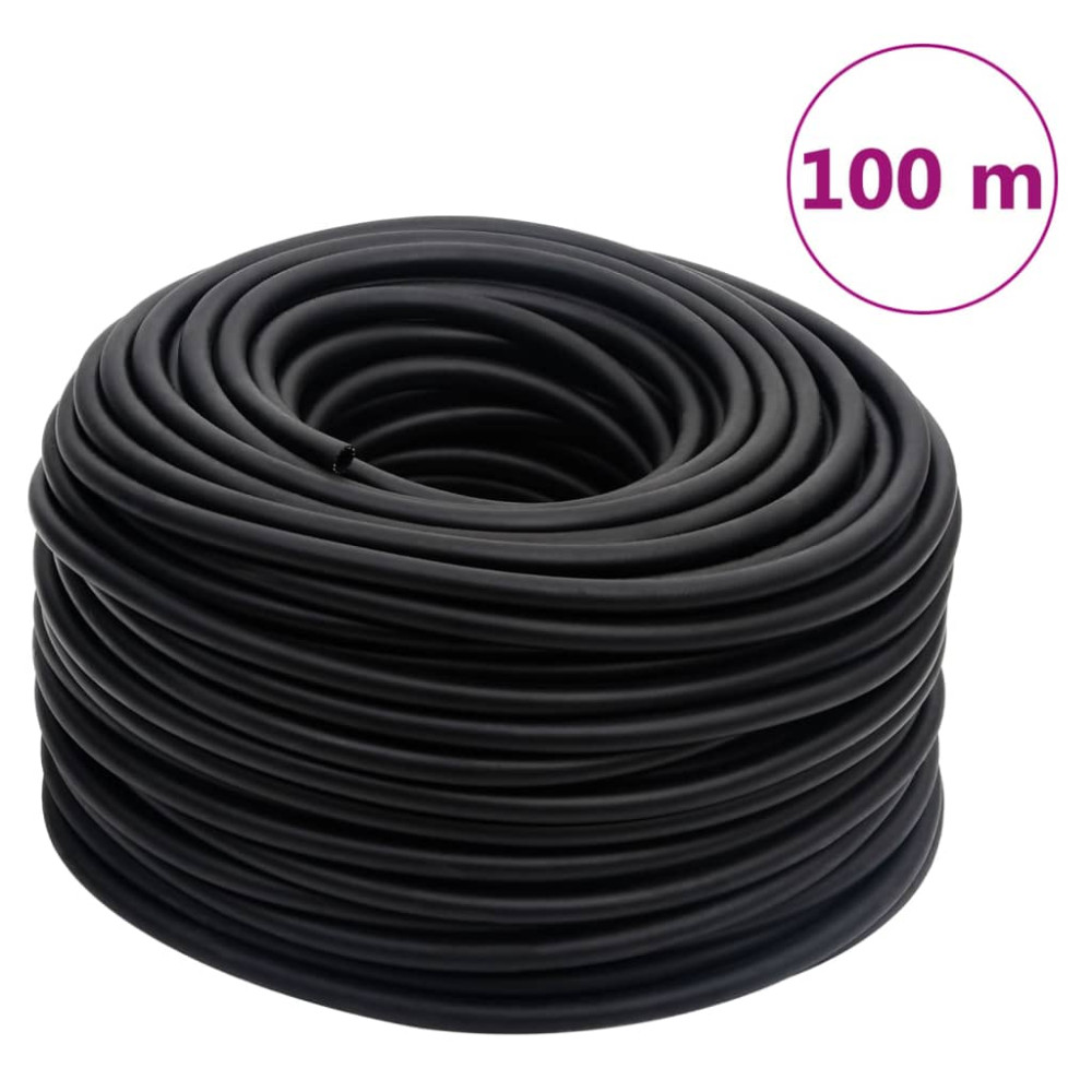 Produktbild för Luftslang hybrid svart 0,6" 100 m gummi och PVC