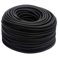 Produktbild för Luftslang hybrid svart 0,6" 100 m gummi och PVC