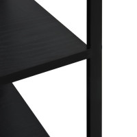 Produktbild för Köksskåp för mikrovågsugn svart 60x39,6x123 cm konstruerat trä