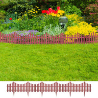 Produktbild för Trädgårdskanter 17 st 10 m brun