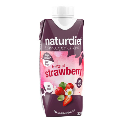 Naturdiet Shake Ready To Drink Strawberry 330 ml