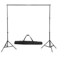 Produktbild för Stativ och fotobakgrund 300 x 300 cm vit
