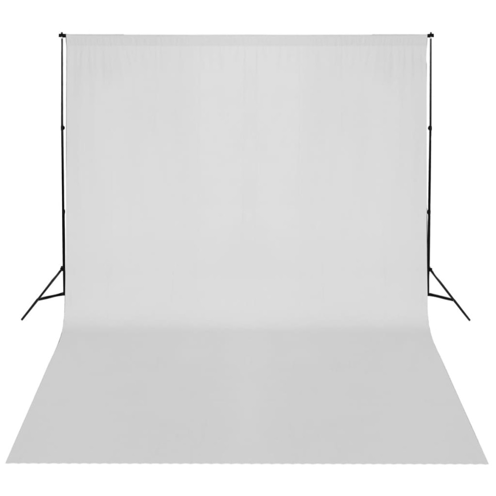 Produktbild för Stativ och fotobakgrund 300 x 300 cm vit