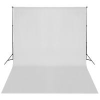 Produktbild för Stativ och fotobakgrund 300 x 300 cm vit