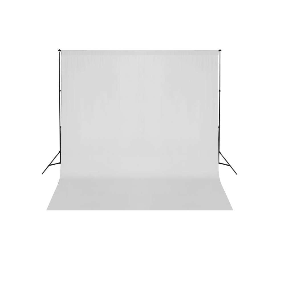 Produktbild för Stativ och fotobakgrund 600x300 cm vit