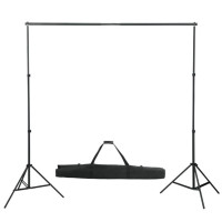 Produktbild för Stativ och fotobakgrund 600x300 cm vit