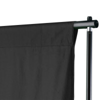 Produktbild för Stativ och fotobakgrund 500 x 300 cm svart