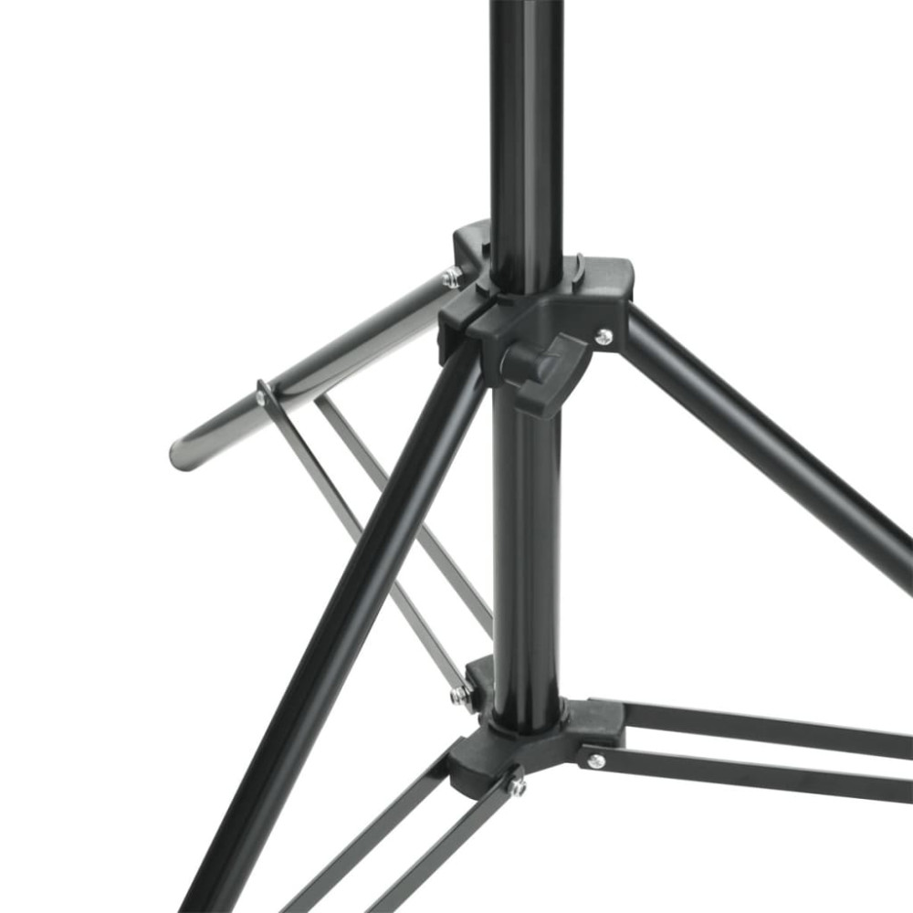 Produktbild för Stativ och fotobakgrund 500 x 300 cm svart
