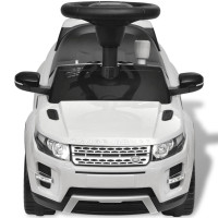 Produktbild för Elbil för barn Land Rover 348 med musik vit